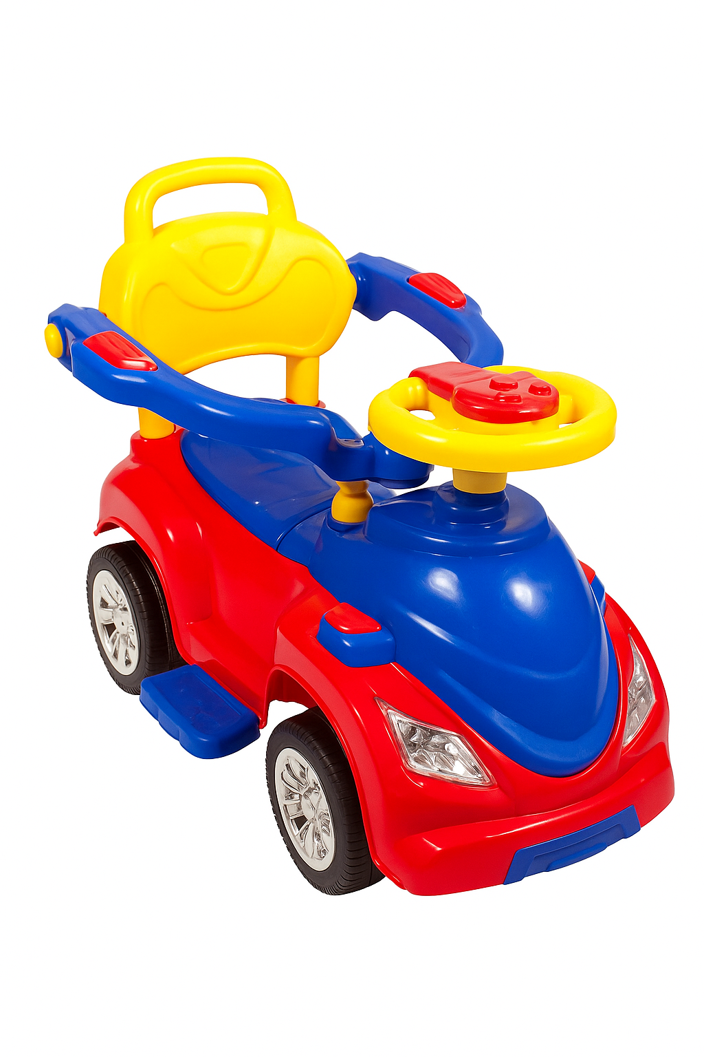 ماشین حمل کودک مجیکار (مجیک کار) بیبی لند در رنگ بندی های مختلف موزیکال و دسته متحرک