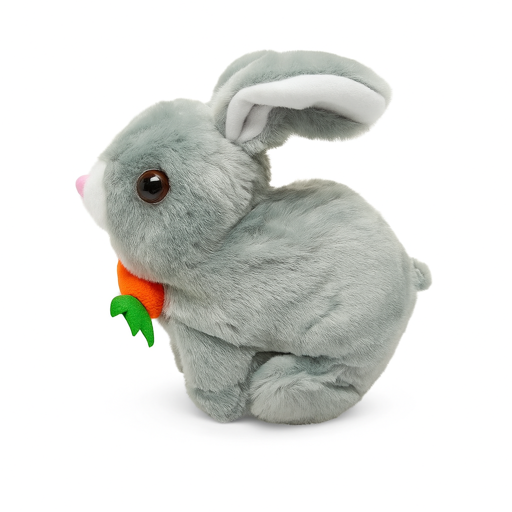 اسباب بازی خرگوش موزیکال خارجی رنگ طوسی