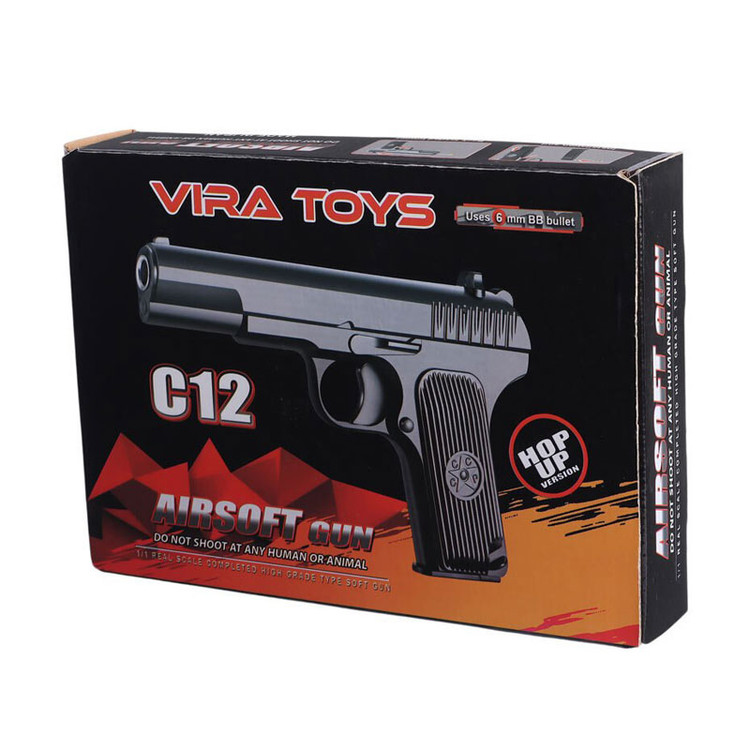 اسباب بازی تفنگ کلت فلزی تیر ساچمه ای ویرا c12