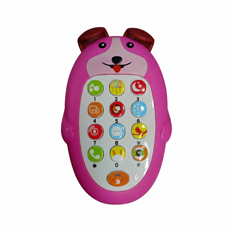 موبایل موزیکال طرح سگ صورتی