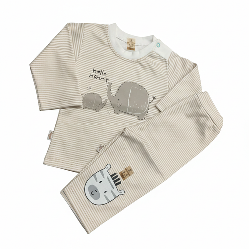 بلوز و شلوار نوزادی برند ANSEL پنبه ای