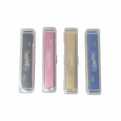 سازدهنی فلزی 24 حفره ای طلایی یومچی harmonica