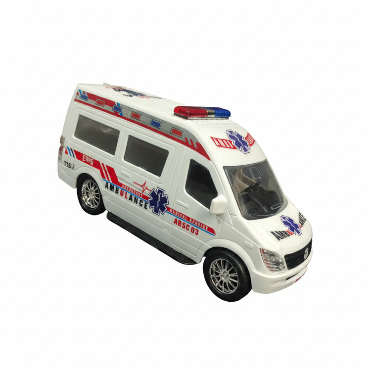 اسباب بازی ماشین آمبولانس گیربکس قدرتی درج