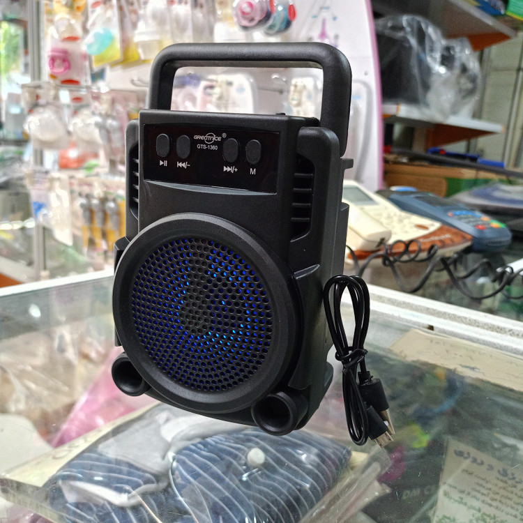 اسپیکر GTS-1360 بلوتوثی شارژی RGB