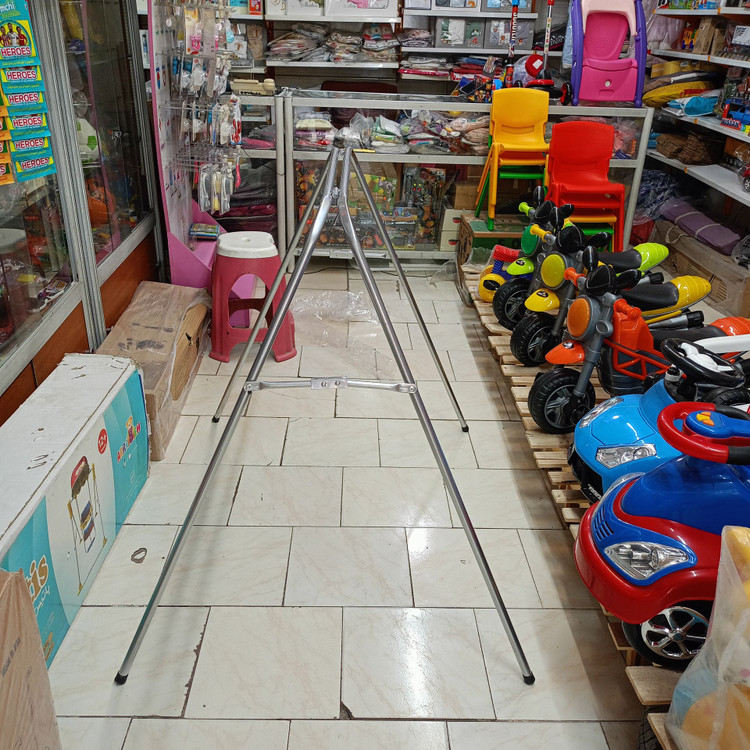 پایه تاب ریلکسی پارچه ای آبکرم ضدزنگ تحمل وزن حدود 20 کیلو گرم