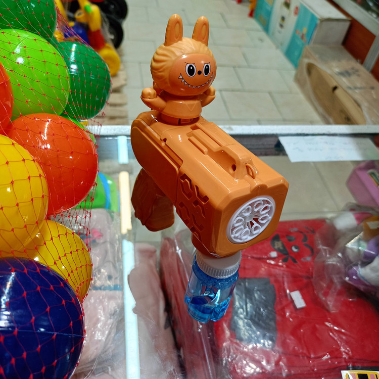 تفنگ حباب ساز طرح مردعنکبوتی و لبوبو